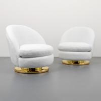 Pair of Milo Baughman Swivel Lounge Chairs - Sold for $2,250 on 11-09-2019 (Lot 524).jpg